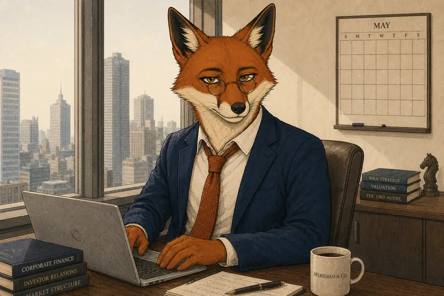 Ned working an AI case on a laptop